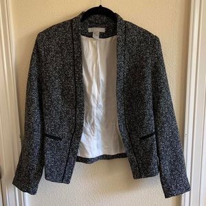 Tweed Black and White Blazer